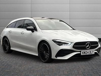 Digital white metallic Used 2024 Mercedes CLA200 AMG Line Premium Plus Estate | £28,095 (Fair price)