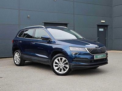 Used Skoda Karoq SE L 110 HP (80 kW) 2021 Petrol blue metallic SUV