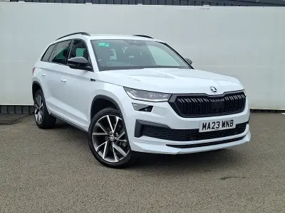 Used Skoda Kodiaq SportLine 150 HP (110 kW) 2023 White SUV