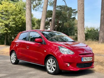 Used Mitsubishi Mirage 2013 Red Hatchback