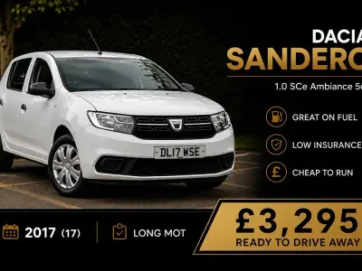 Used Dacia Sandero Ambiance 2017 White Hatchback
