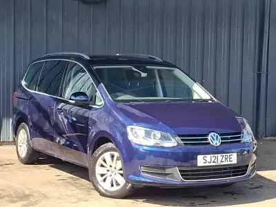 Used VW Sharan SE 150 HP (110 kW) 2021 Blue MPV