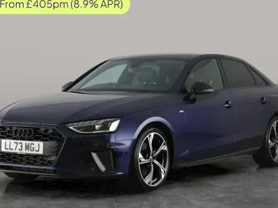 Used Audi A4 Black Edition 150 HP (110 kW) 2023 Blue Sedan