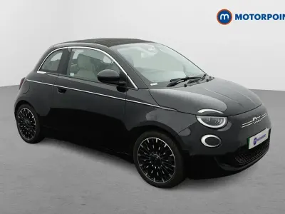 Used Fiat 500e La Prima 86 kW (118 HP) 2022 Black Cabriolet