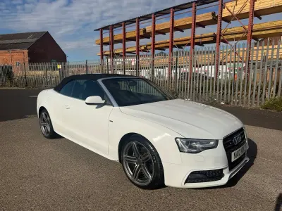 Used Audi A5 Cabriolet S-Line 174 HP (127 kW) 2012 White Cabriolet