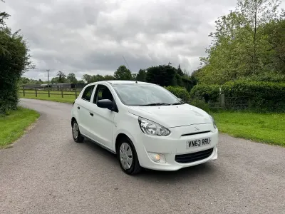 Used Mitsubishi Mirage 71 HP (52 kW) 2013 White Hatchback