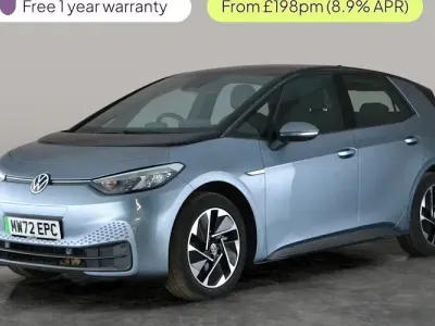 Used VW ID.3 Pure 110 kW (150 HP) 2022 Blue Hatchback