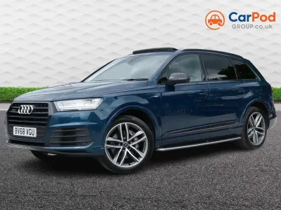 Used Audi Q7 Black Edition 2018 Blue SUV
