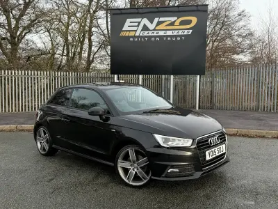 Used Audi A1 S-Line 116 HP (85 kW) 2015 Black Hatchback