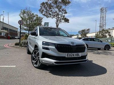 Brilliant silver metallic Used 2024 Skoda Karoq SportLine SUV | £28,190 (Fair price)