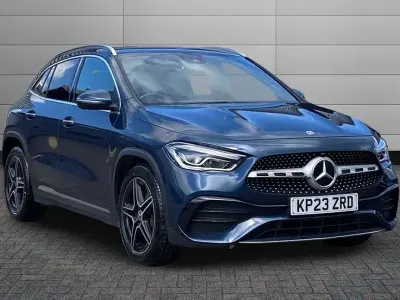Used Mercedes GLA200 AMG Line Premium 163 HP (119 kW) 2023 Denim blue SUV