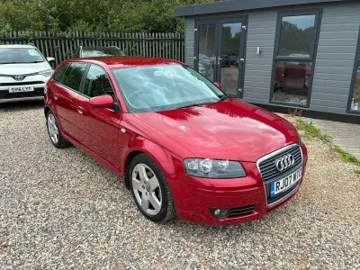 Used Audi A3 160 HP (117 kW) 2007 Red Hatchback