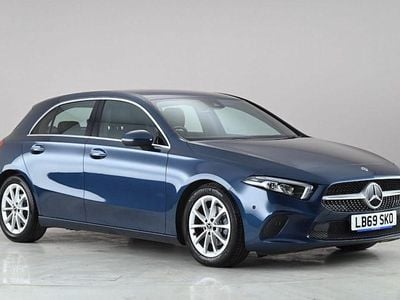 Used Mercedes A200 Premium 163 HP (119 kW) 2019 Blue Hatchback