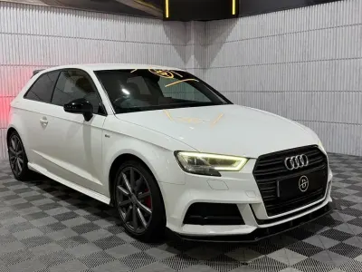 Used Audi A3 Black Edition 150 HP (110 kW) 2017 White Hatchback