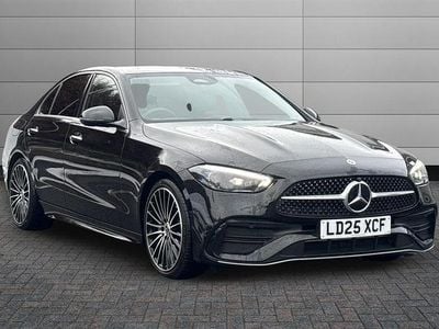 Obsidian black Used 2025 Mercedes C300 AMG Line Premium Plus Sedan | £39,333 (A bit pricey)