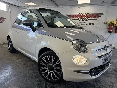 Used Fiat 500C Collezione 69 HP (50 kW) 2018 White Cabriolet