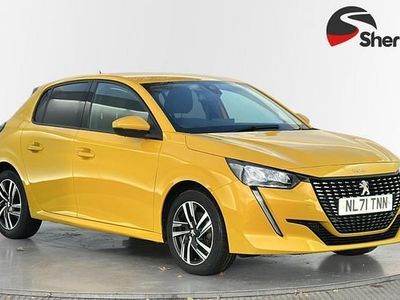 Yellow Used 2021 Peugeot 208 Allure Hatchback | £12,199 (Fair price)