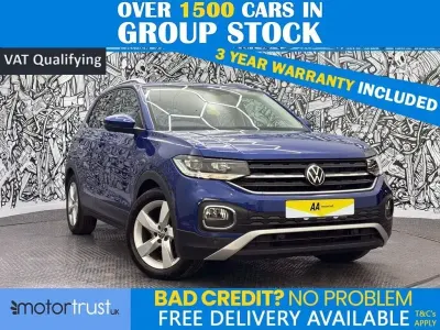 Usado VW T-Cross SEL 110 HP (80 kW) 2020 Azul SUV