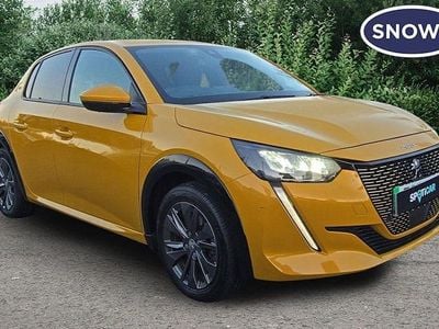 Used Peugeot e-208 Allure Premium 100 kW (136 HP) 2021 Yellow Hatchback