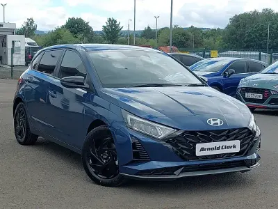 New Hyundai i20 Blackline 90 HP (66 kW) 2025 Blue Hatchback