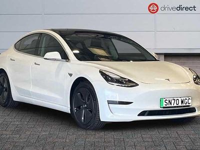 Used Tesla Model 3 Standard Range 239 kW (325 HP) 2020 White Sedan