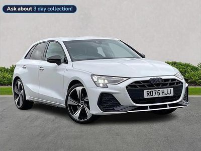 Used Audi A3 Black Edition 150 HP (110 kW) 2025 White Hatchback