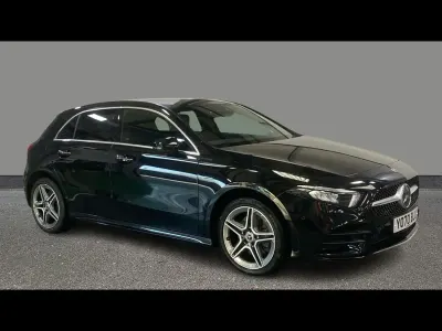 Usado Mercedes A250 AMG Line Premium 218 HP (160 kW) 2021 Preto Citadino