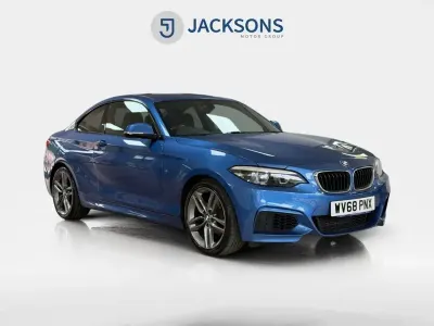 Begagnad BMW 218 M Sport 136 HK (100 kW) 2018 Blå Sportkupé