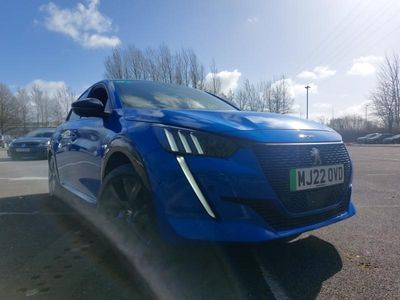 Used Peugeot e-208 Premium 100 kW (136 HP) 2022 Blue Hatchback
