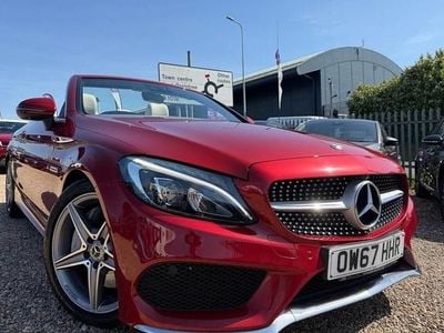 Used Mercedes C300 AMG line 2018 Red Cabriolet