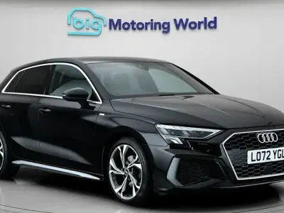 Used Audi A3 Sportback S-Line 110 HP (80 kW) 2022 Black Hatchback