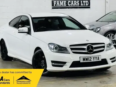 Begagnad Mercedes C220 AMG 170 HK (125 kW) 2012 Vit Sportkupé