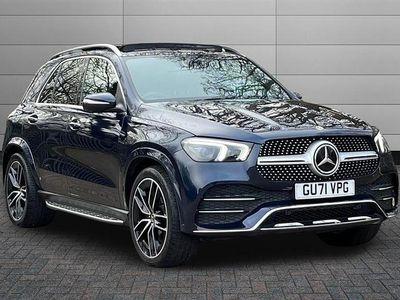 Begagnad Mercedes GLE400 AMG line 330 HK (242 kW) 2021 Blå Kombi