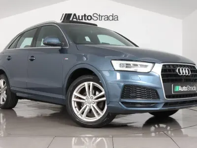 Begagnad Audi Q3 S-Line 150 HK (110 kW) 2017 Blå SUV