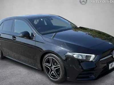 Used Mercedes A180 AMG line 136 HP (100 kW) 2022 Black Hatchback