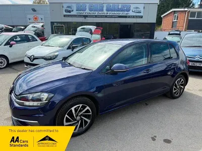 Used VW Golf VII Match 150 HP (110 kW) 2019 Blue Hatchback