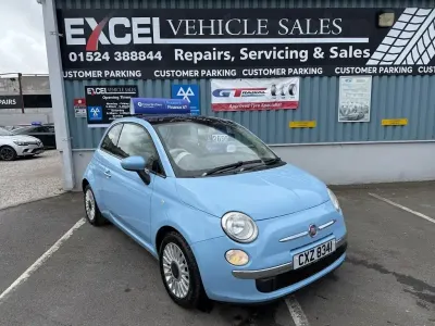 Used Fiat 500 Lounge 69 HP (50 kW) 2012 Blue Hatchback