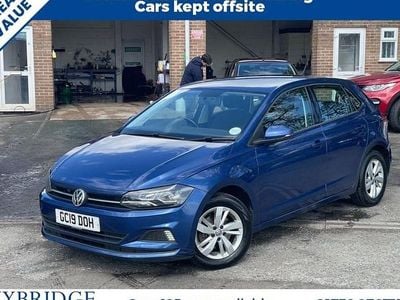 Begagnad VW Polo SE 80 HK (58 kW) 2019 Blå Halvkombi