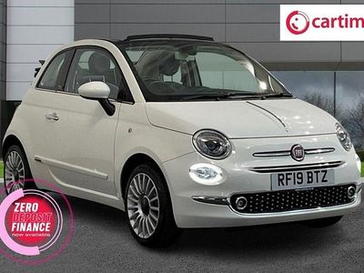 White Used 2019 Fiat 500C Lounge Cabriolet | £7,555 (Fair price)