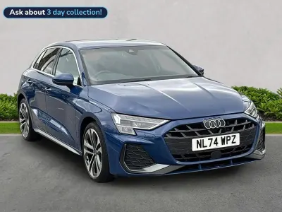 Used Audi A3 Sportback S-Line 116 HP (85 kW) 2024 Blue Hatchback