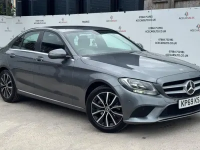 Begagnad Mercedes C200 SE 2019 Grå Sedan