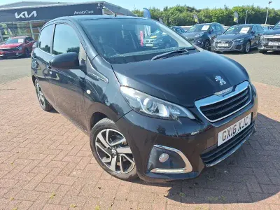 Used Peugeot 108 Allure 82 HP (60 kW) 2016 Black Hatchback