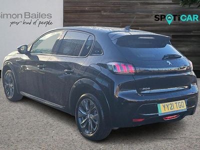 Black Used 2021 Peugeot e-208 Allure Hatchback | £11,340 (Fair price)