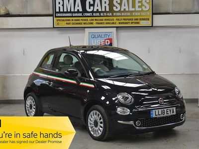Used Fiat 500 Lounge 69 HP (50 kW) 2018 Black Hatchback