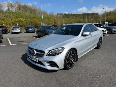 Used Mercedes C220 AMG line 194 HP (142 kW) 2019 Silver Sedan
