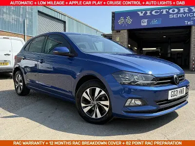 Used VW Polo Match 95 HP (69 kW) 2021 Blue Hatchback