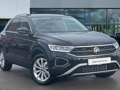 Deep black pearl Used 2025 VW T-Roc Match SUV | £26,499 (Fair price)