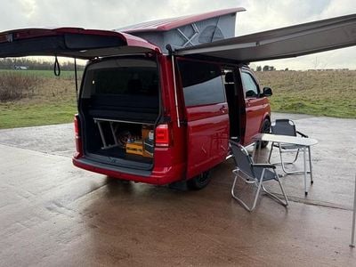 Red Used 2017 VW California Beach Van | £38,950 (A bit pricey)