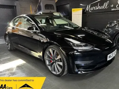 Used Tesla Model 3 Performance 461 kW (627 HP) 2020 Black Sedan