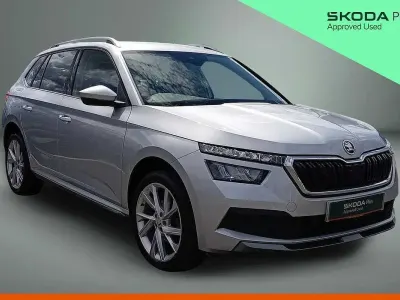 Used Skoda Kamiq SE L Executive 110 HP (80 kW) 2023 Brilliant silver metallic SUV